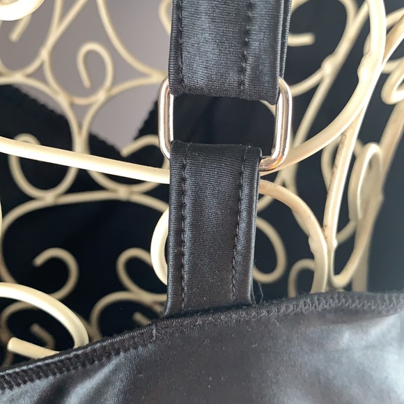 Cute stretch Pin-up, retro cherry print and mesh Dress, Empire waist Cute! 🍒🖤 - Picture 6 of 7